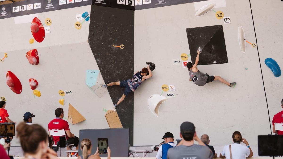 Ronda clasificatoria de boulder masculina