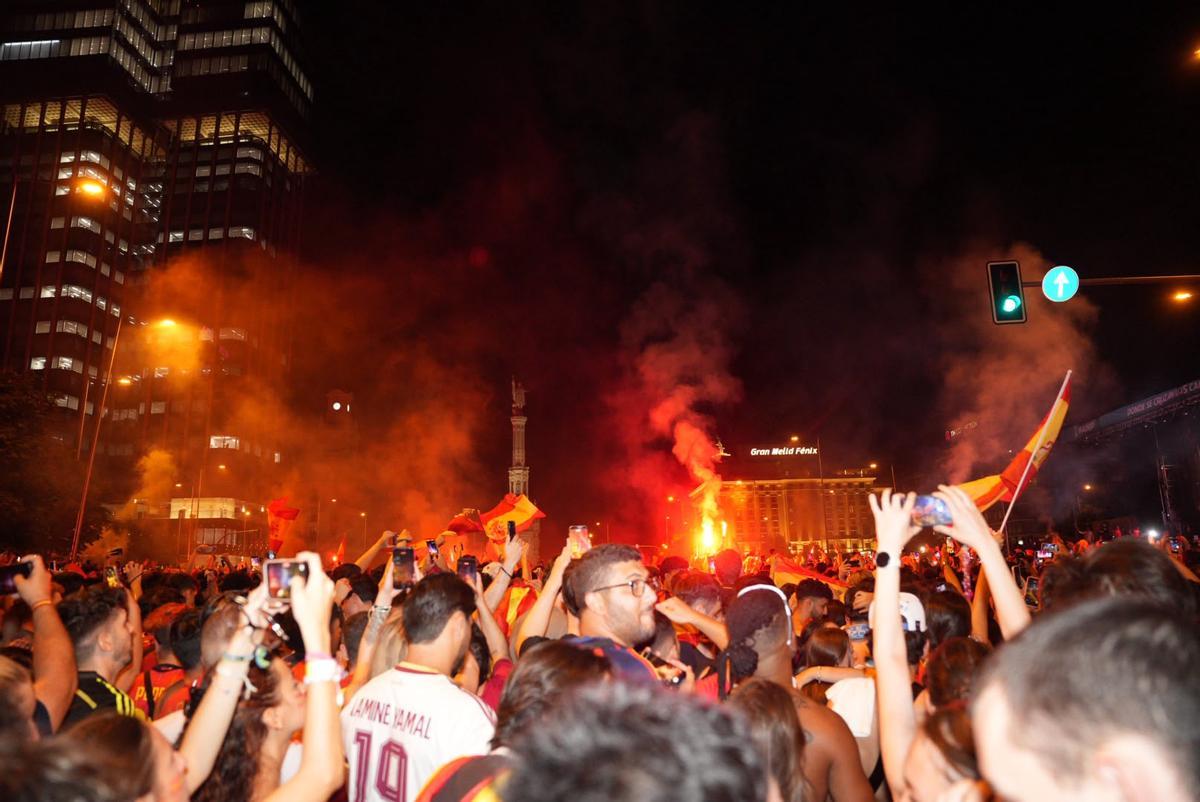 La celebración en Madrid del segundo Mundial ganado por España, en imágenes La celebración en Madrid del segundo Mundial ganado por España, en imágenes