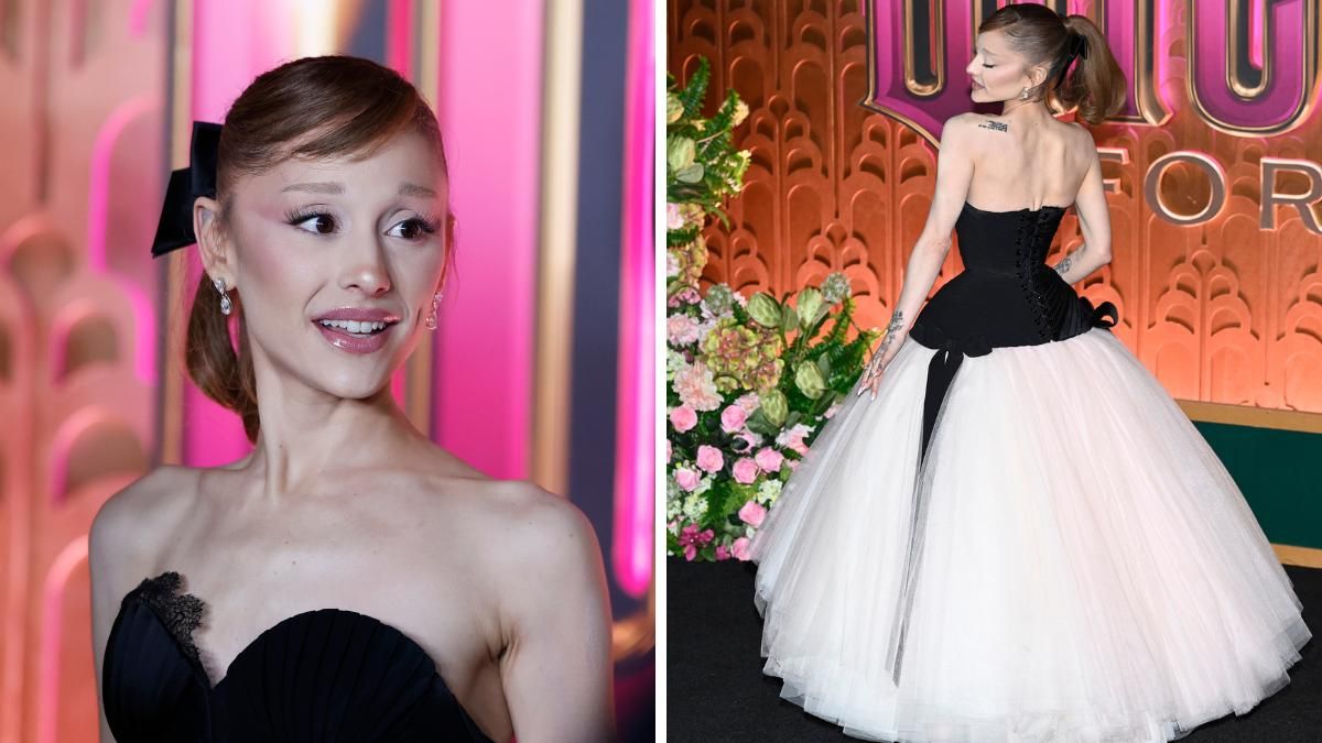 Ariana Grande en la premiere final de Wicked