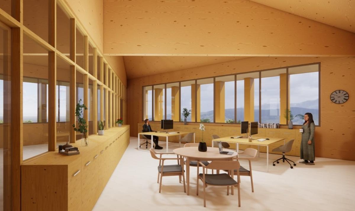 Una sala interior de consultes