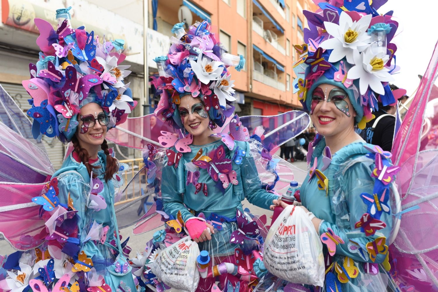 Cabalgata fallera de 2020 en el Port de Sagunt.