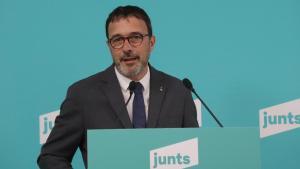 El vicepresidente y portavoz de Junts, Josep Rius, este lunes.