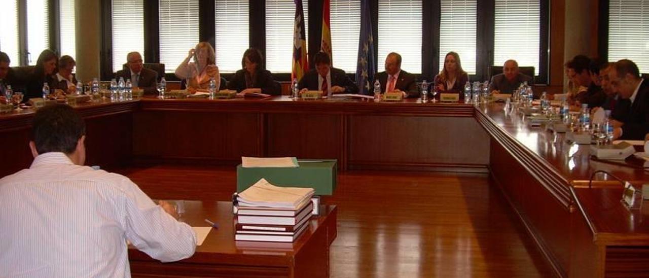 Un pleno de la pasada legislatura, cuando en Calvià gobernaba el Partido Popular.