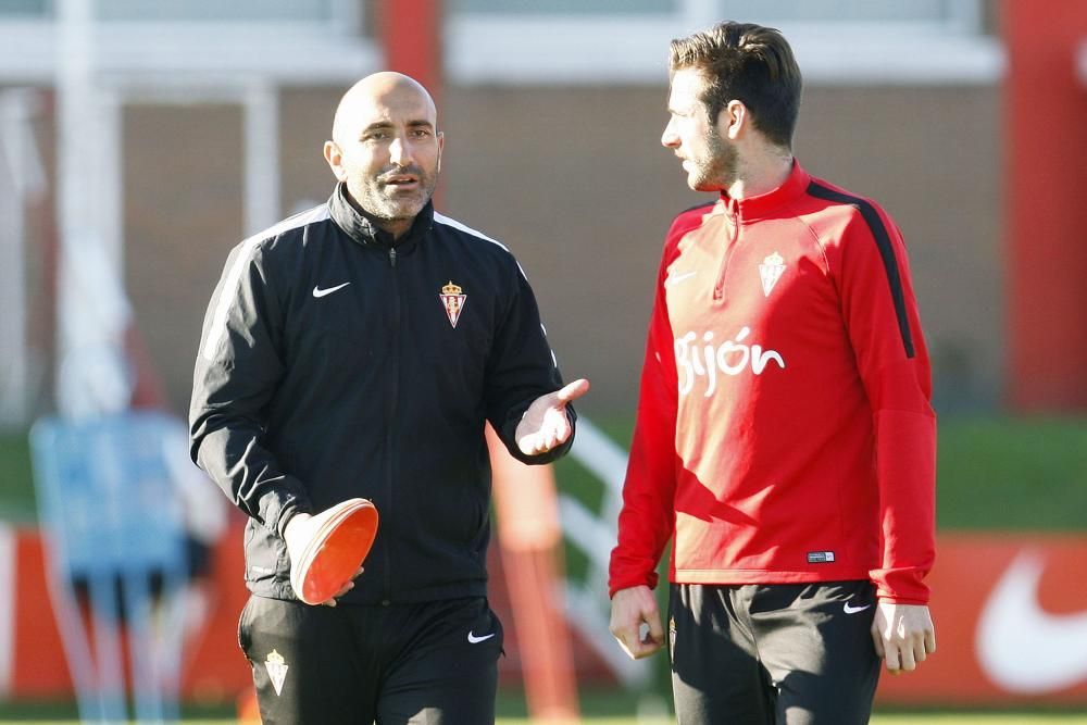 Entrenamiento del Sporting de Gijón