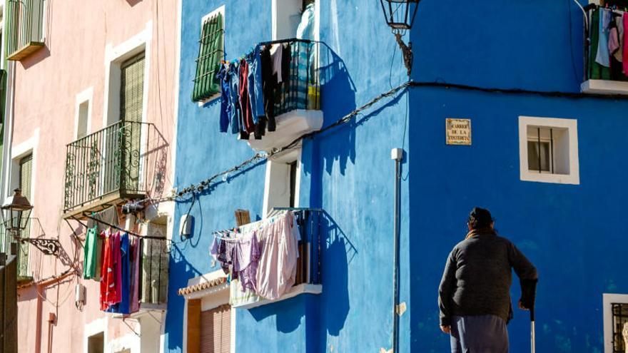 Una de las calles del casco antiguo de La Vila.