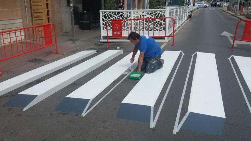 El primer paso 3D de Vila-real, frente al Estadio de la Cerámica