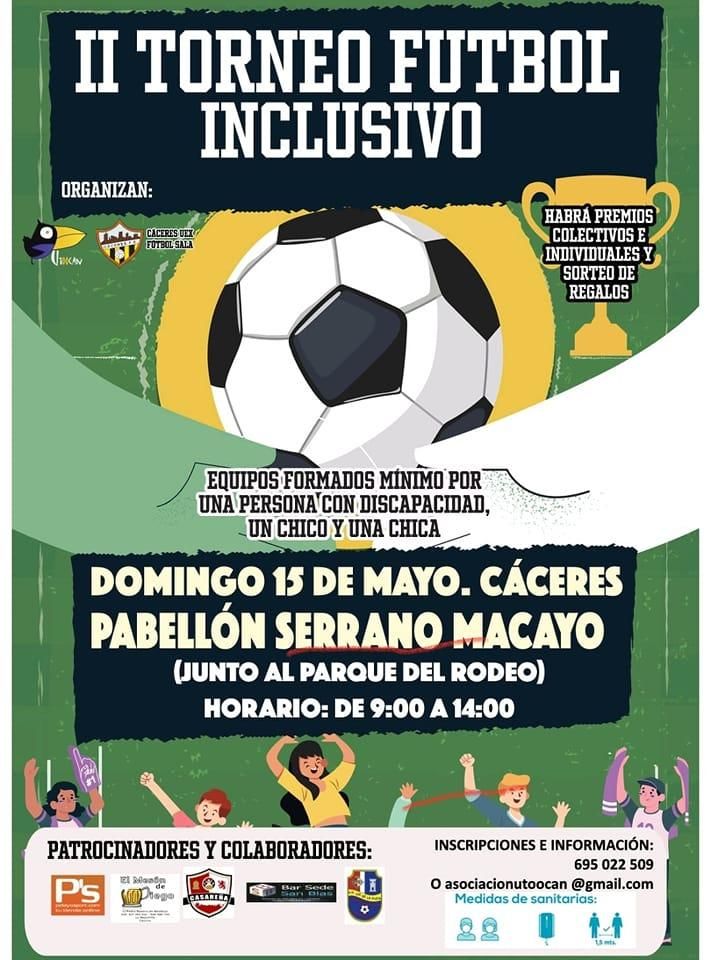 Cartel del II Torneo Fútbol Inclusivo.