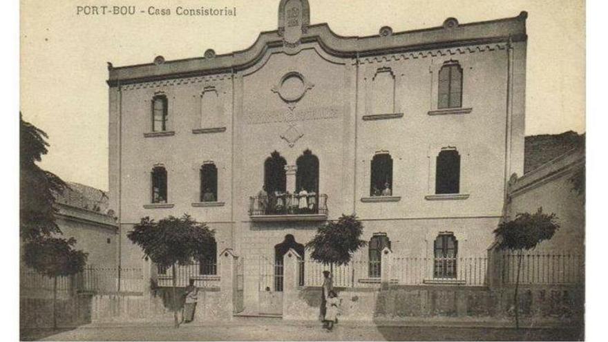 Postal de l&#039;antic Ajuntament de Portbou