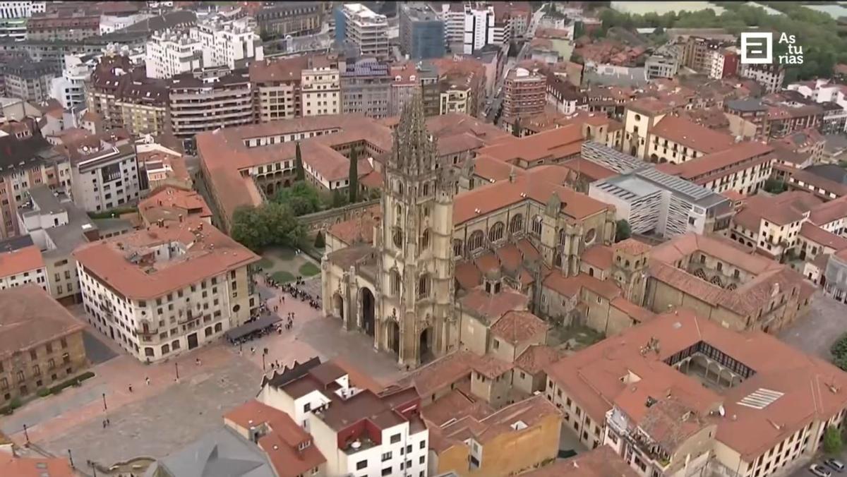 El Oviedo Antiguo con la Catedral.