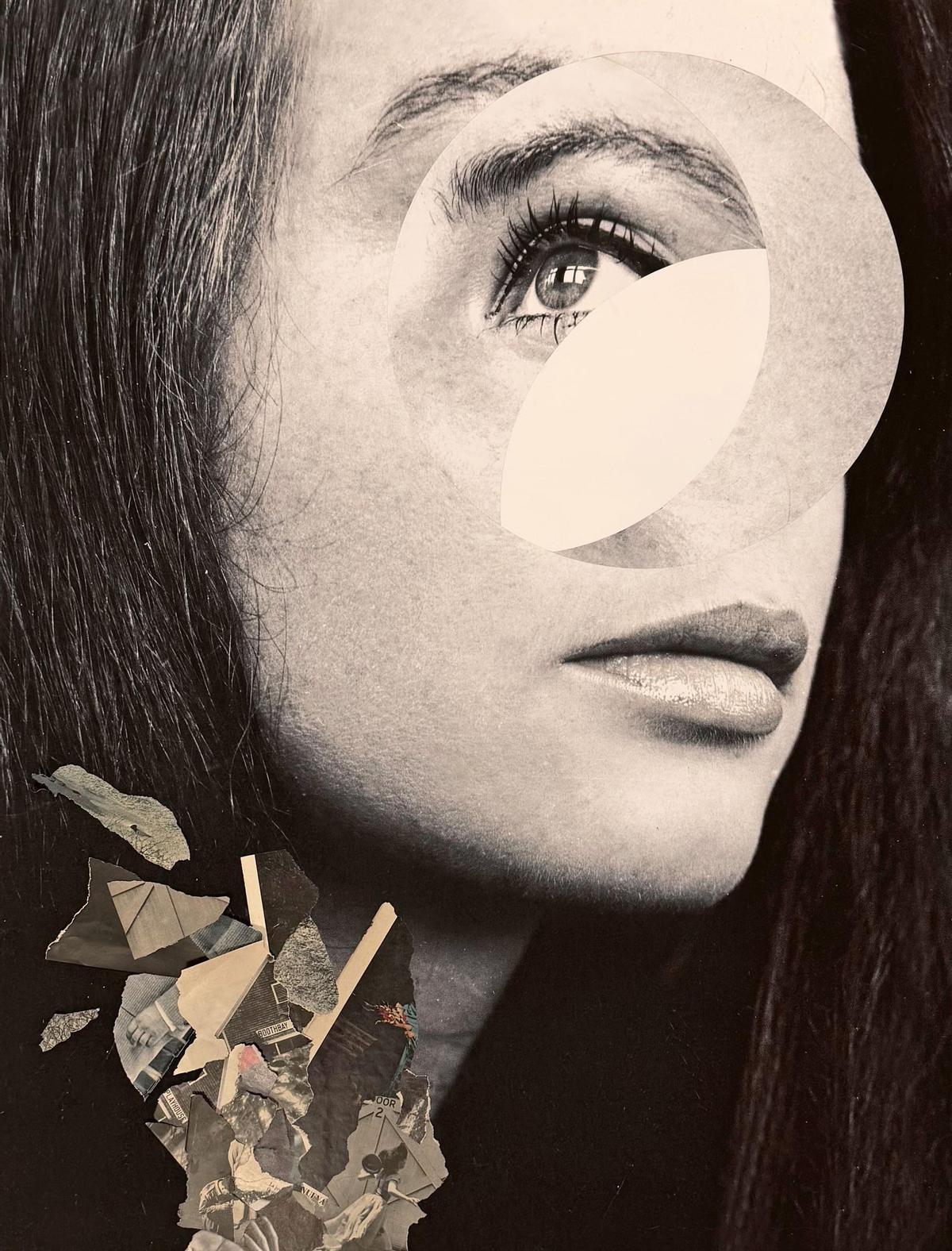 La mirada expansiva, collage analógico.