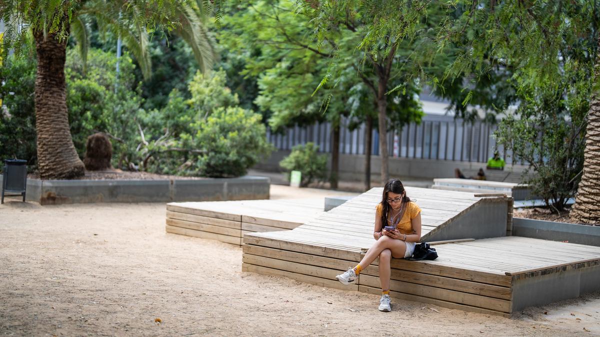 Los jardines, en su actual configuración paisajística.