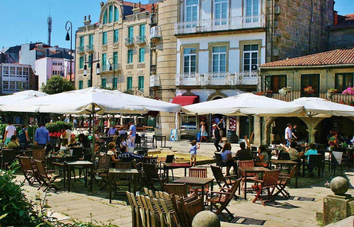 plaza en Pontevedra