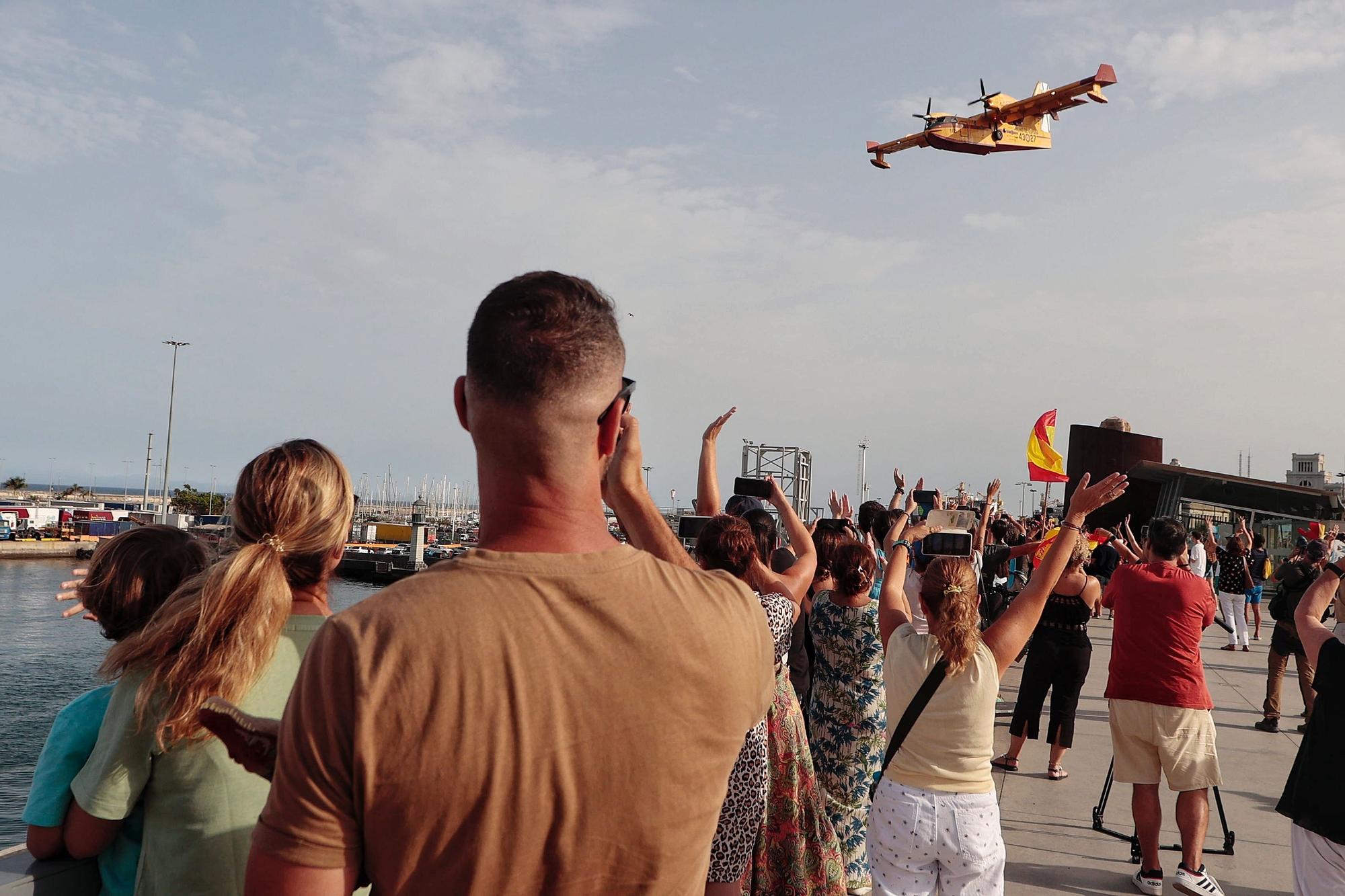 Tenerife agradece a los medios aéreos su lucha contra el incendio