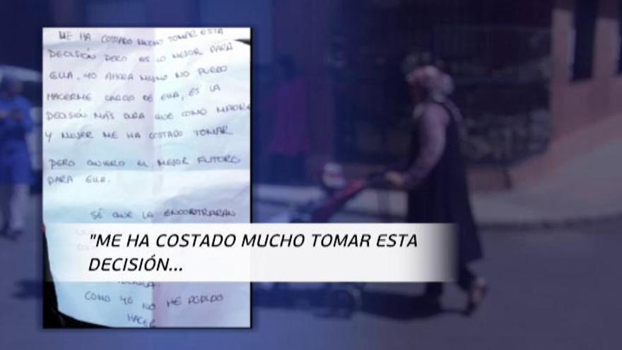 "Cuídenla como yo no he podido hacer": La nota junto a un bebé abandonado