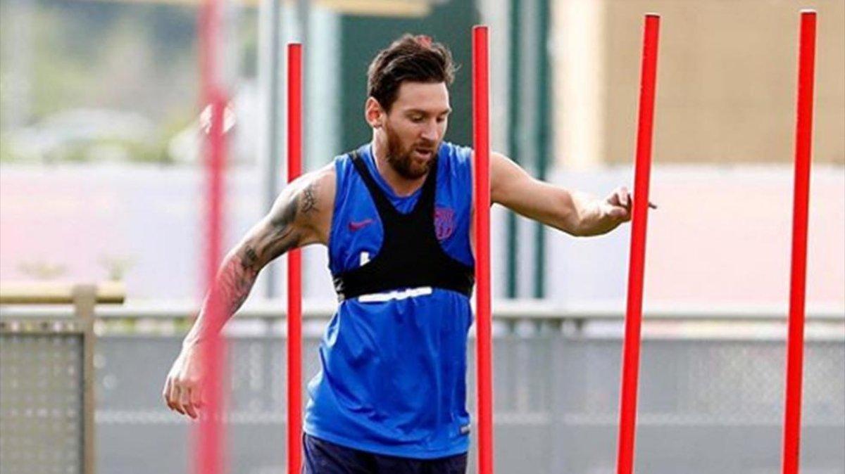 Leo Messi está trabajando con intensidad en la Ciutat Esportiva