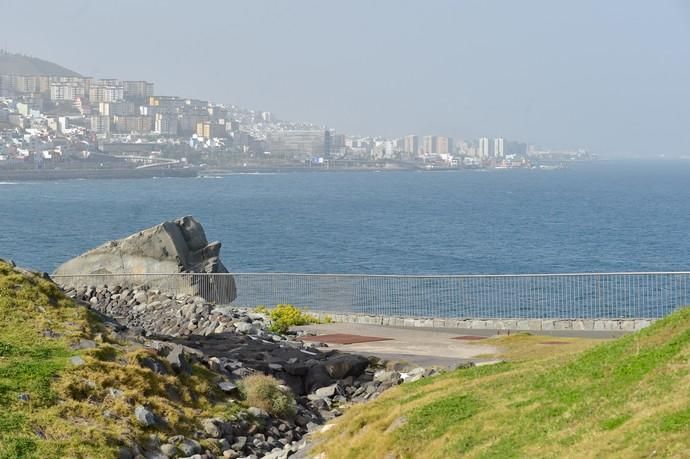 22-02-2019 LAS PALMAS DE GRAN CANARIA. Calima sobre la capital. Fotógrafo: ANDRES CRUZ