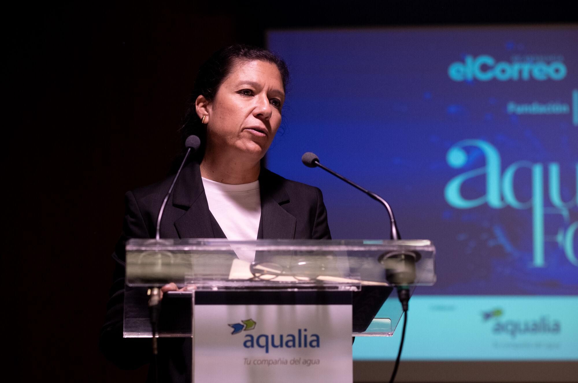 Isabel Morillo, directora de El Correo de Andalucía, durante el encuentro AQUAFORUM 2025