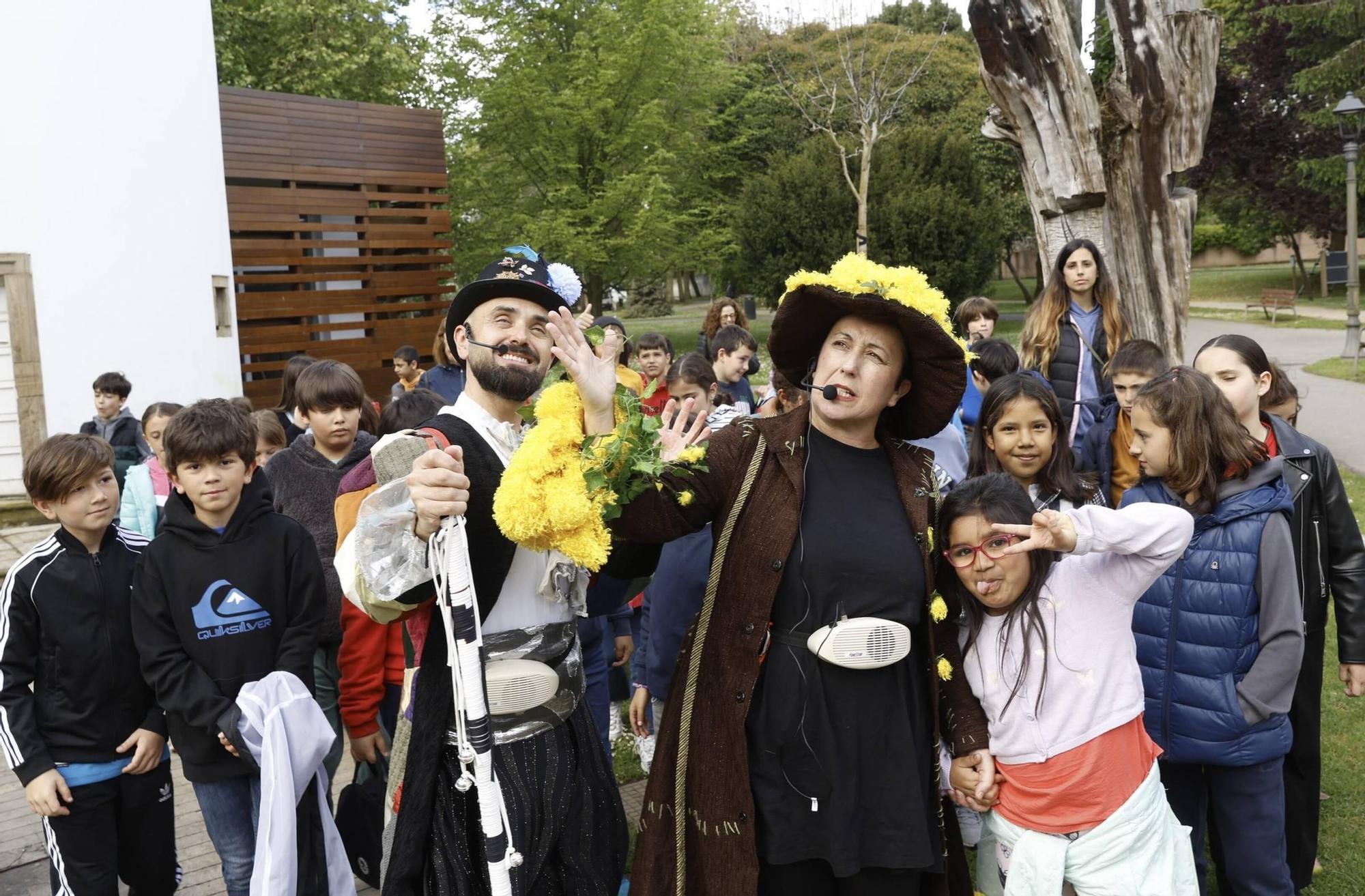 EN IMÁGENES: Así han sido las visitas teatralizadas por el Parque Ferrera de Avilés