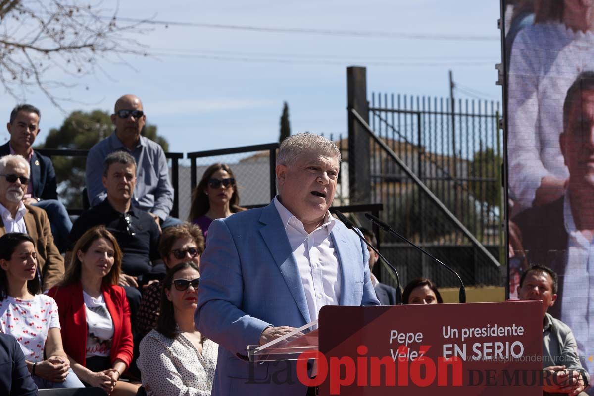 Presentación de José Vélez como candidato del PSOE a la presidencia de la Comunidad