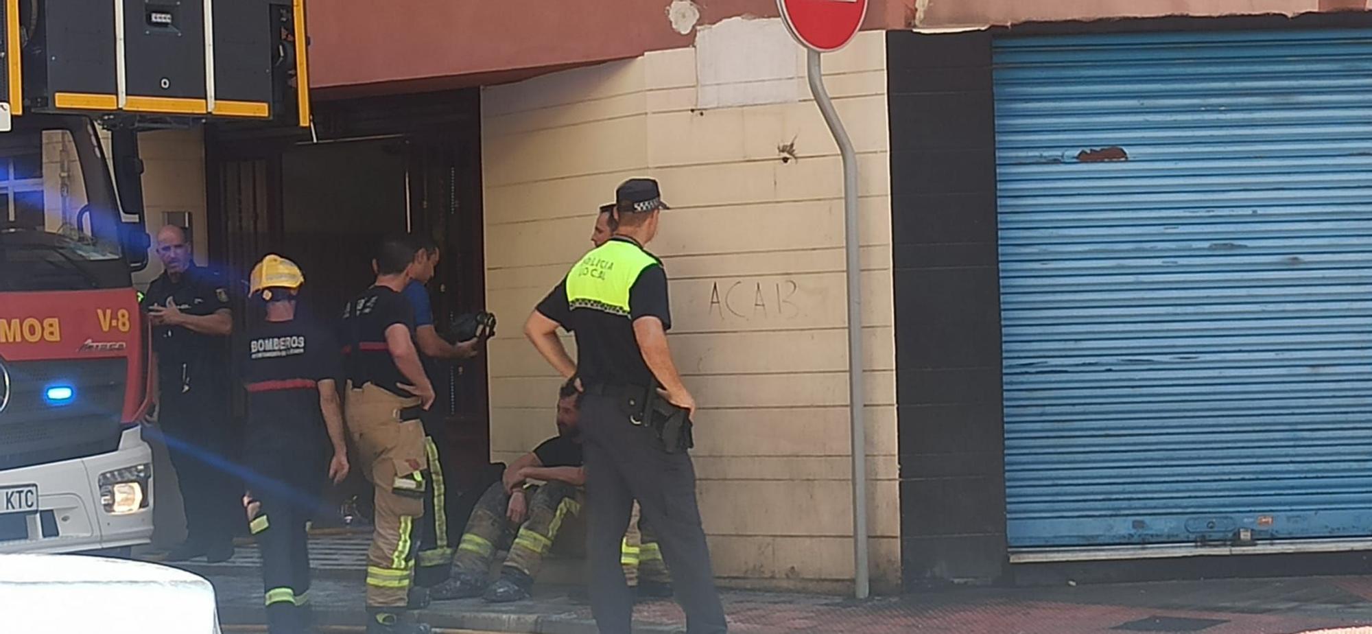 Incendio en un piso de la calle Dato Iradier en Alicante