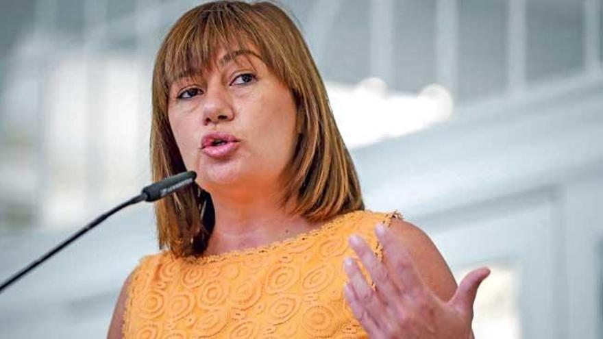 La presidenta del Govern, Francina Armengol, durante su intervención en el Executive Forum España de Madrid.