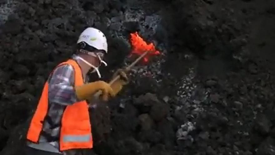 Análisis de la lava del volcán de La Palma