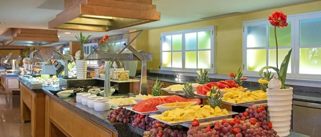 Imagen del Buffet de un hotel.