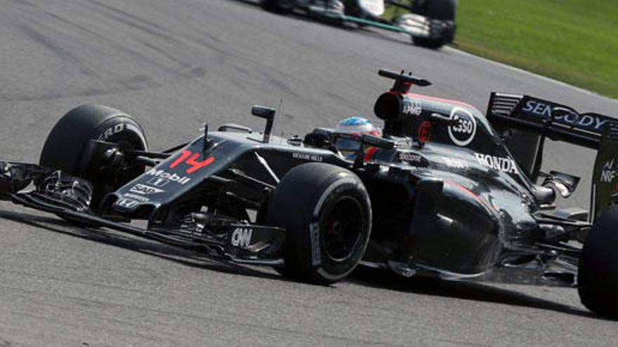 Fernando Alonso en el GP de Bélgica.