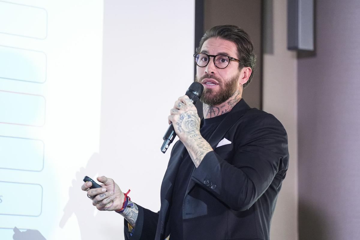 Sergio Ramos, former footballer and businessman, attends the media to explain the status of the purchase of Sevilla Football Club by the majority shareholders at Eurostars Torre Sevilla Hotel stadium on June 1, 2026, in Sevilla, Spain. AFP7 01/06/2026 ONLY FOR USE IN SPAIN. Joaquin Corchero / AFP7 / Europa Press;2026;SOCCER;SPORT;ZSOCCER;ZSPORT;Sergio Ramos press conference in Seville;