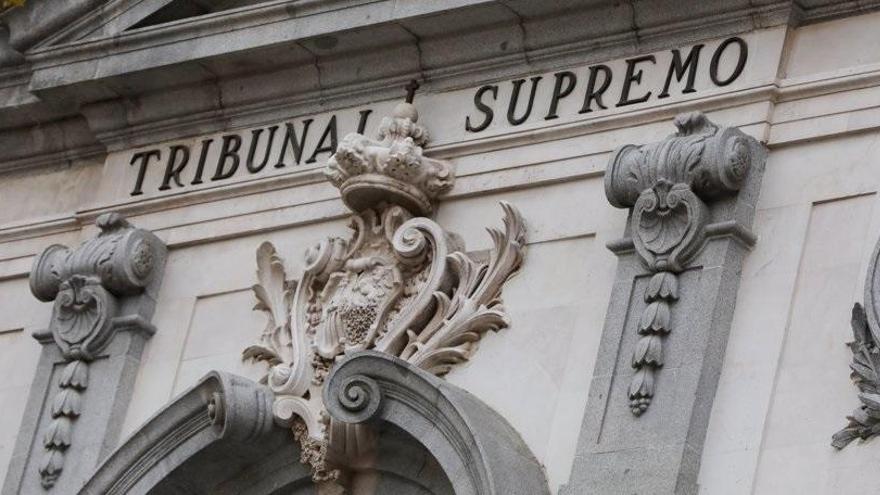 Die Fassade des obersten spanischen Gerichts in Madrid.