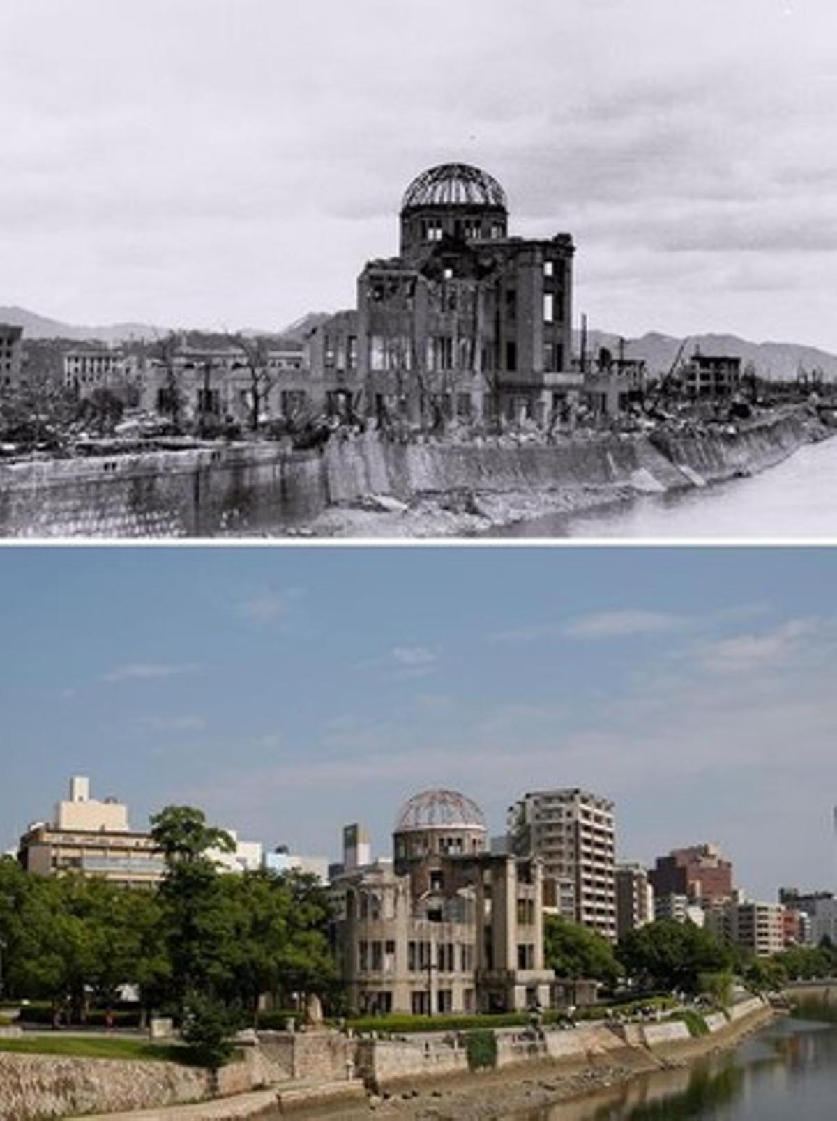 Amb motiu del 70 aniversari de l’atac nuclear, el fotògraf de Reuters Issei Kato mostra els mateixos llocs afectats per l’explosió en l’actualitat.