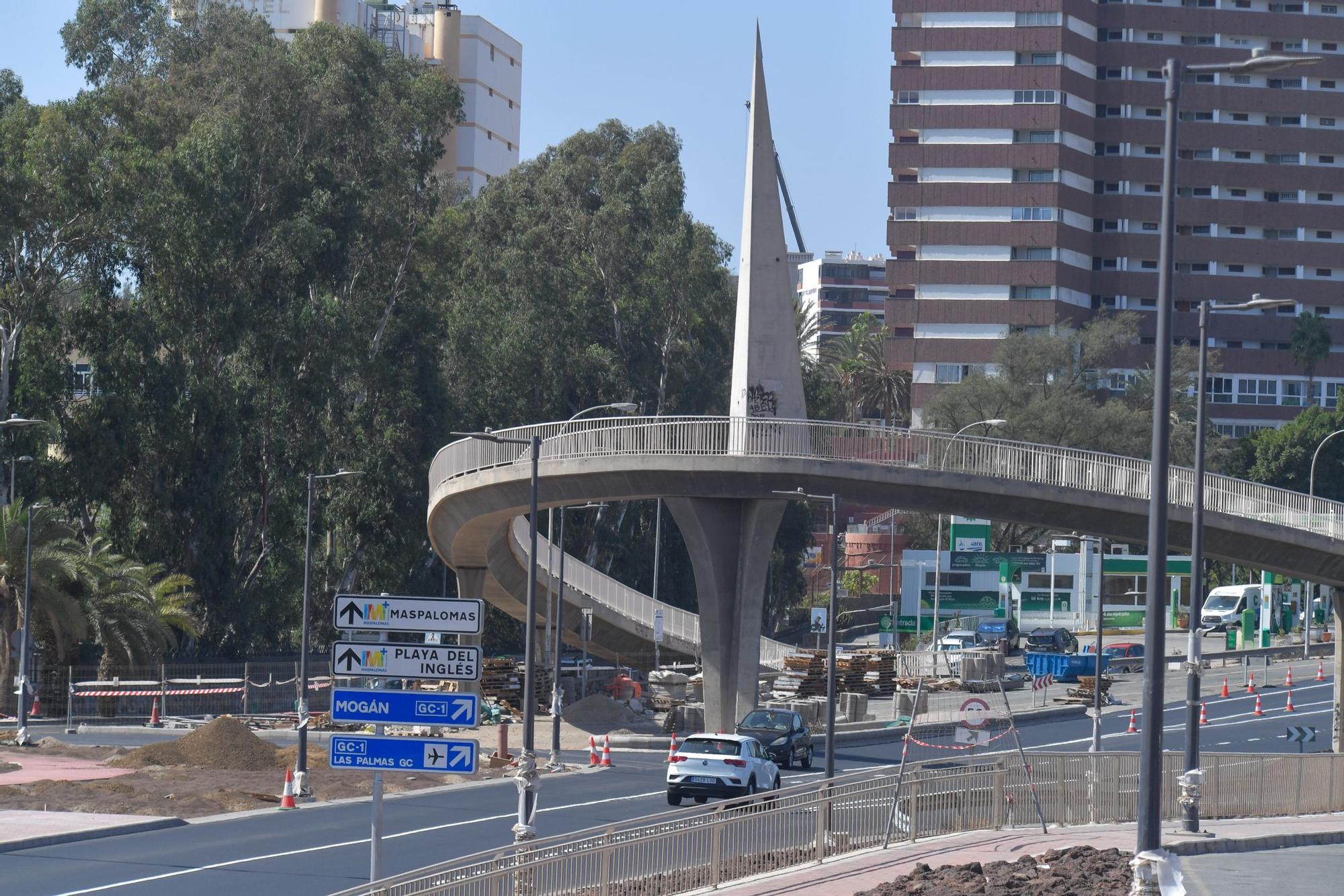 Obras en la carretera de San Agustín