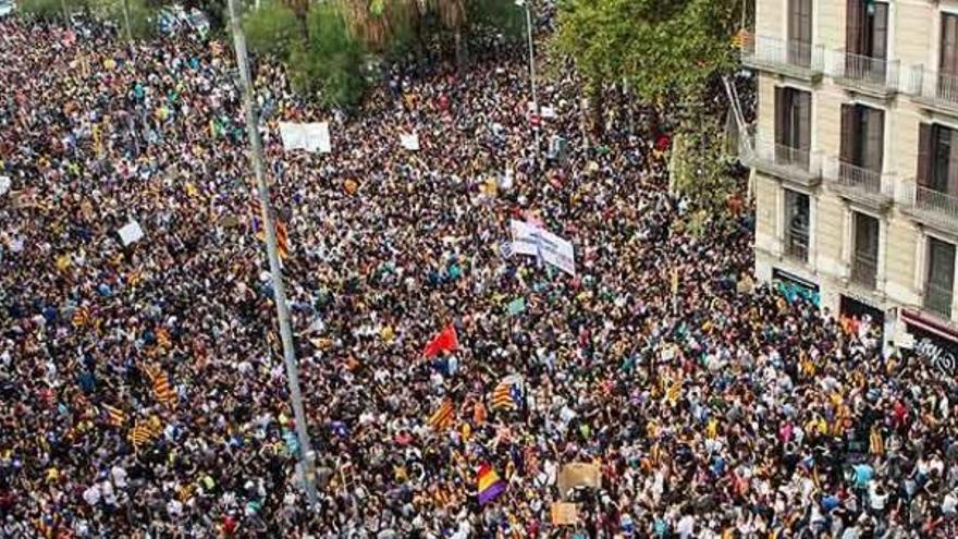 Generalstreik und Massenprotest in Katalonien