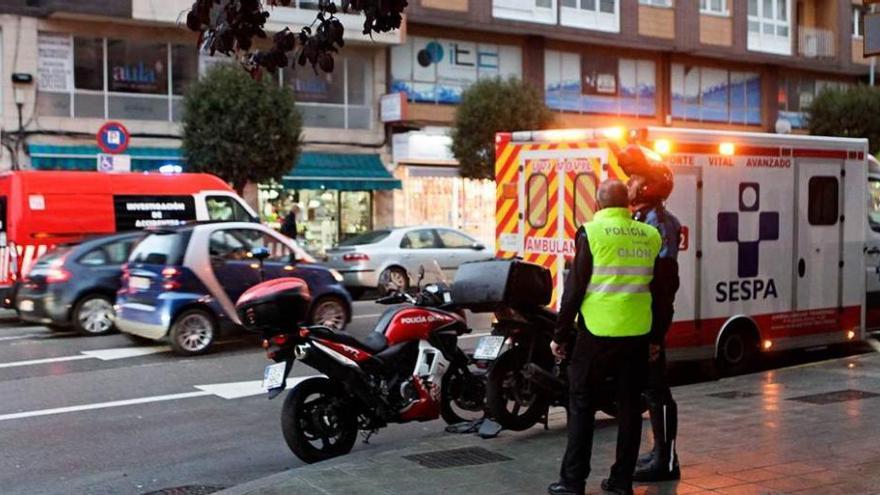 Un repartidor resulta herido en la avenida Pablo Iglesias