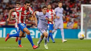 Savic, durante el Atlético-Barça