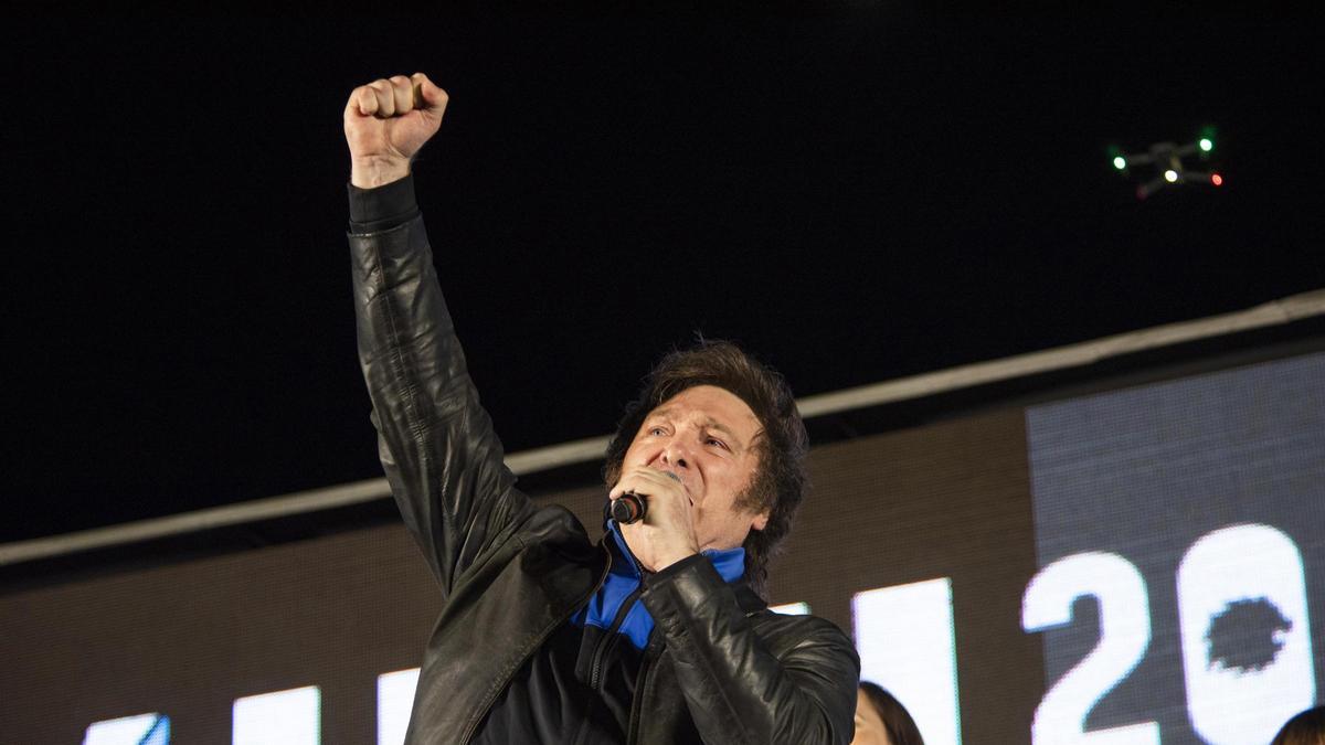 El nuevo nuevo presidente de Argentina, Javier Milei.