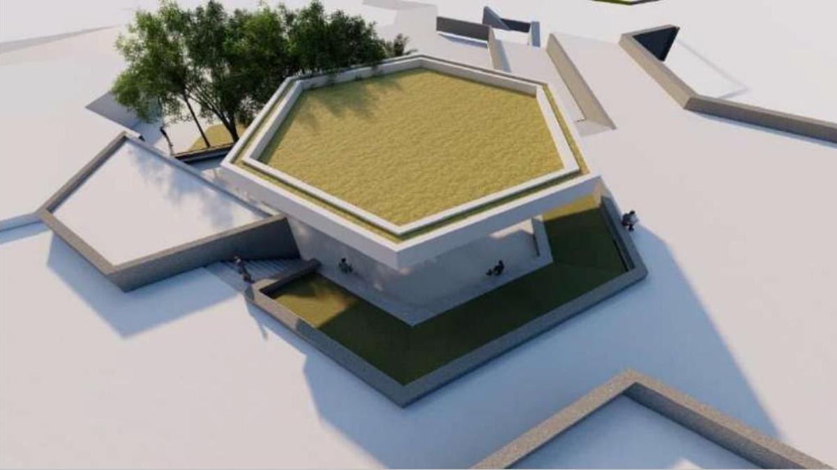 Infografía del proyecto de reforma de la plaza del parque de La Granja.