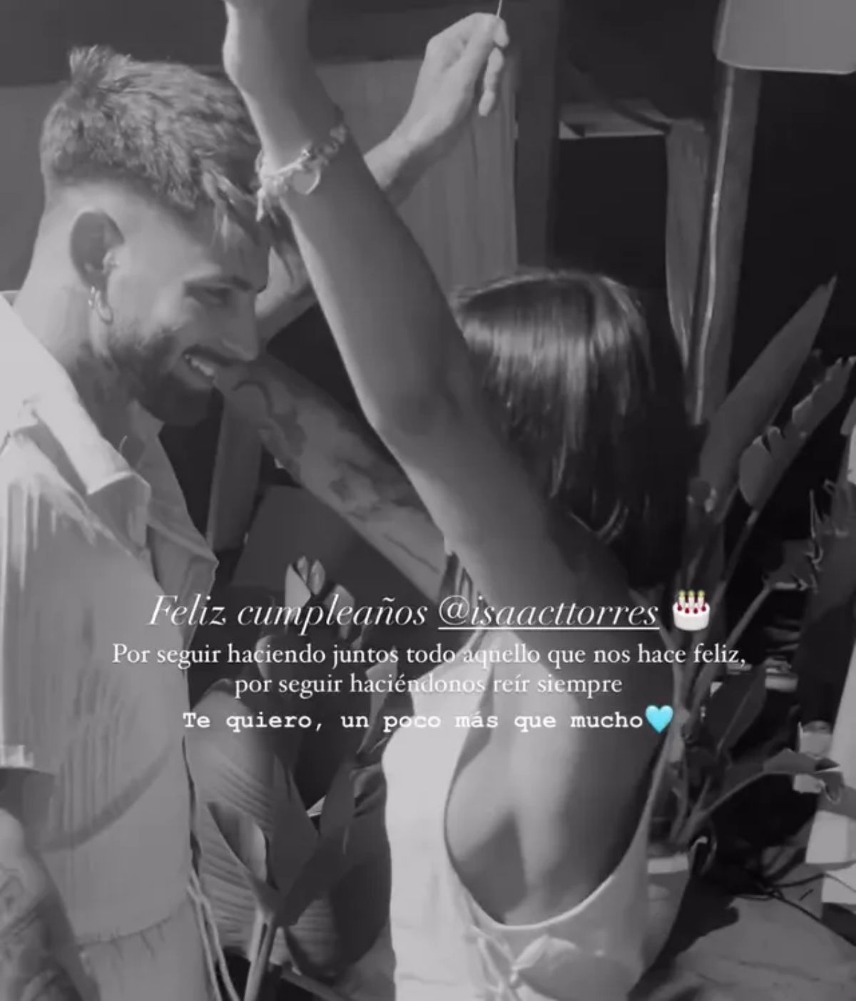 La novia de Isaac Torres se declara en redes sociales por su cumpleaños