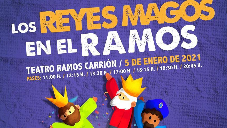 Cartel de &#039;Los Reyes Magos en el Ramos&#039;.