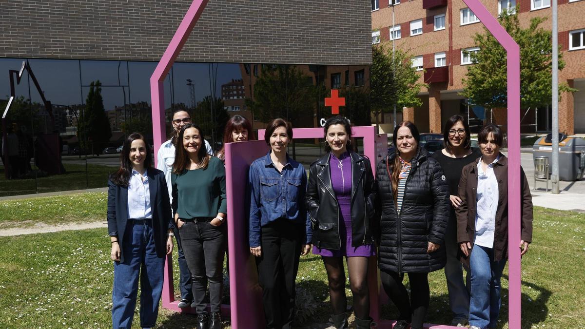 Trabajadoras de la Casa Malva en el recinto