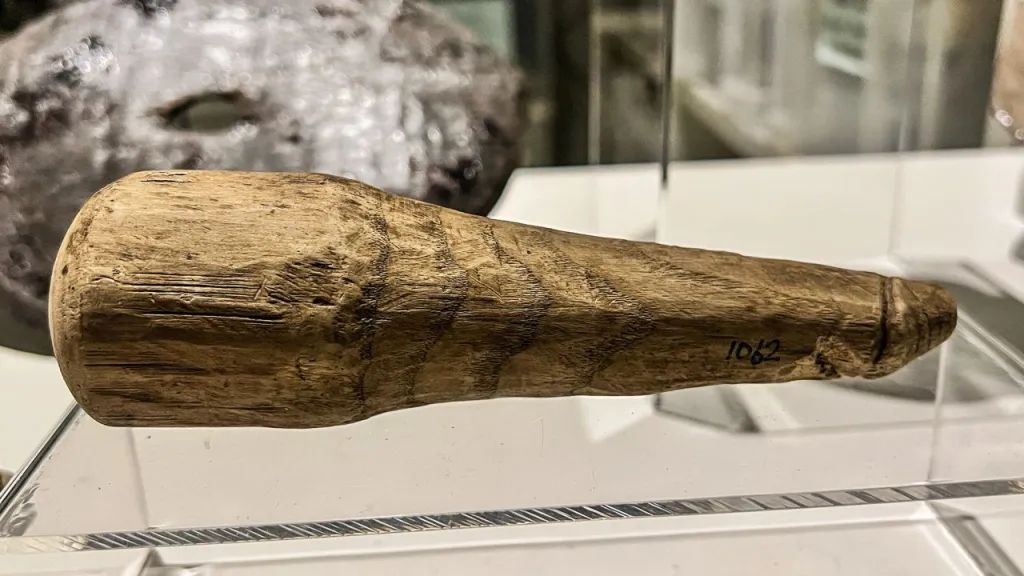 Objeto de madera hallado en Vindolanda