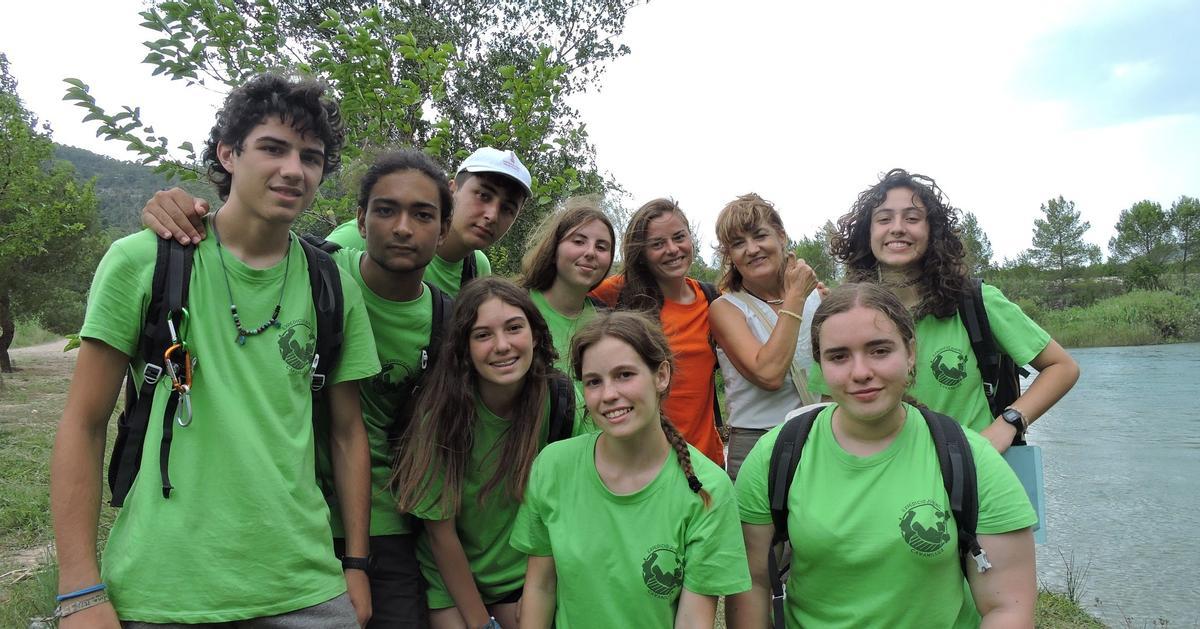 Alguns dels joves que han participat en l'expedició.
