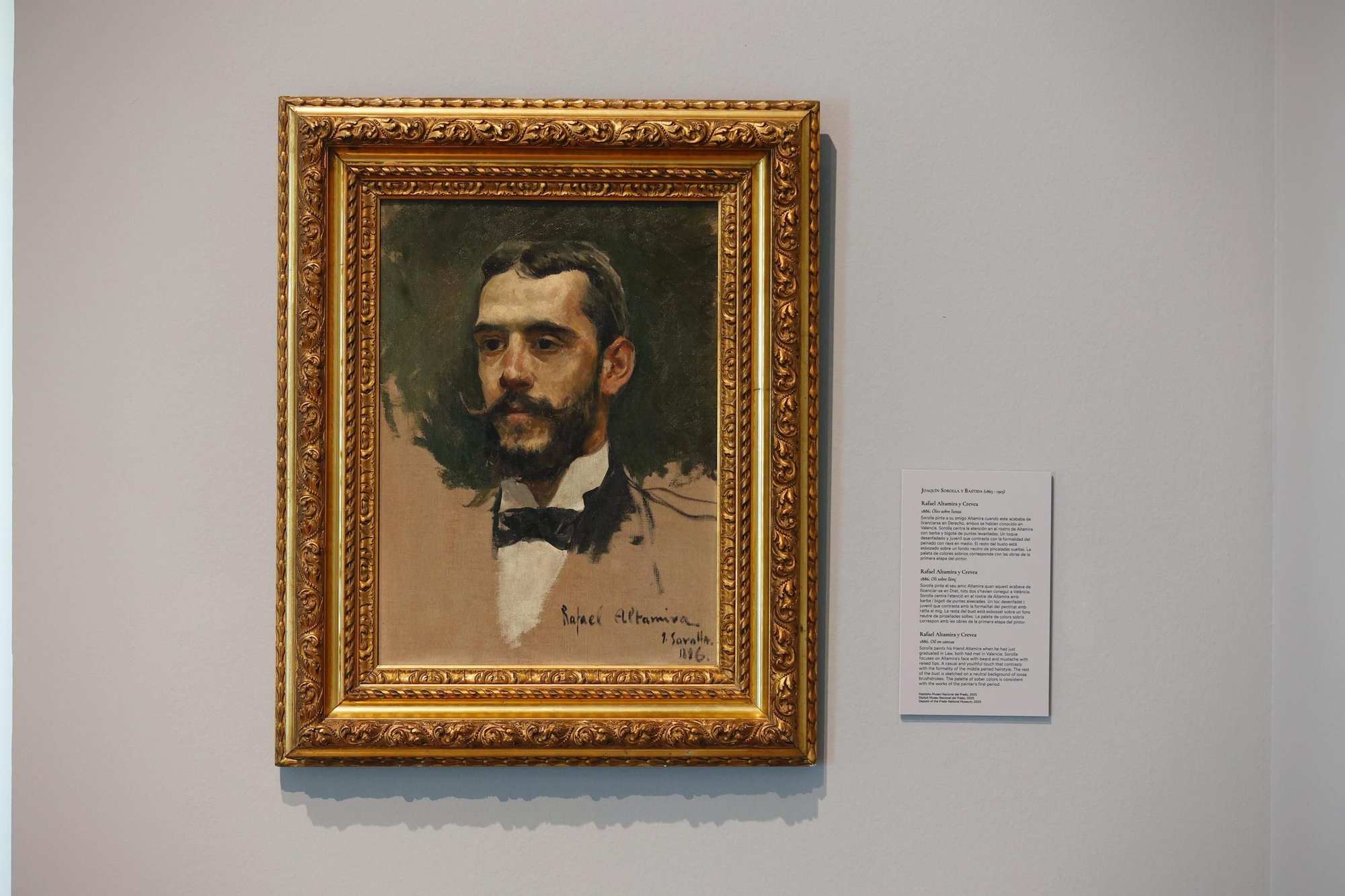 El retrato de Altamira pintado por Sorolla en 1886