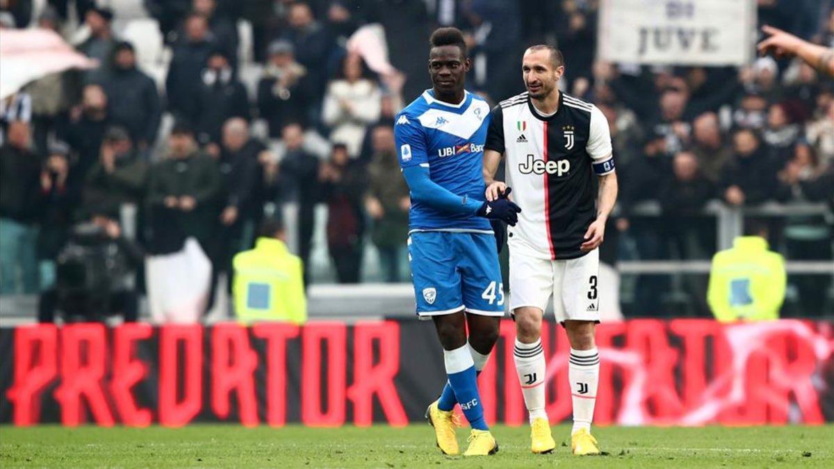 Balotelli marcó 5 goles en 19 partidos con el Brescia