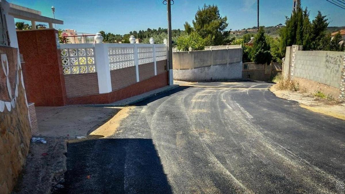Uno de los caminos rurales que se ha reparado.