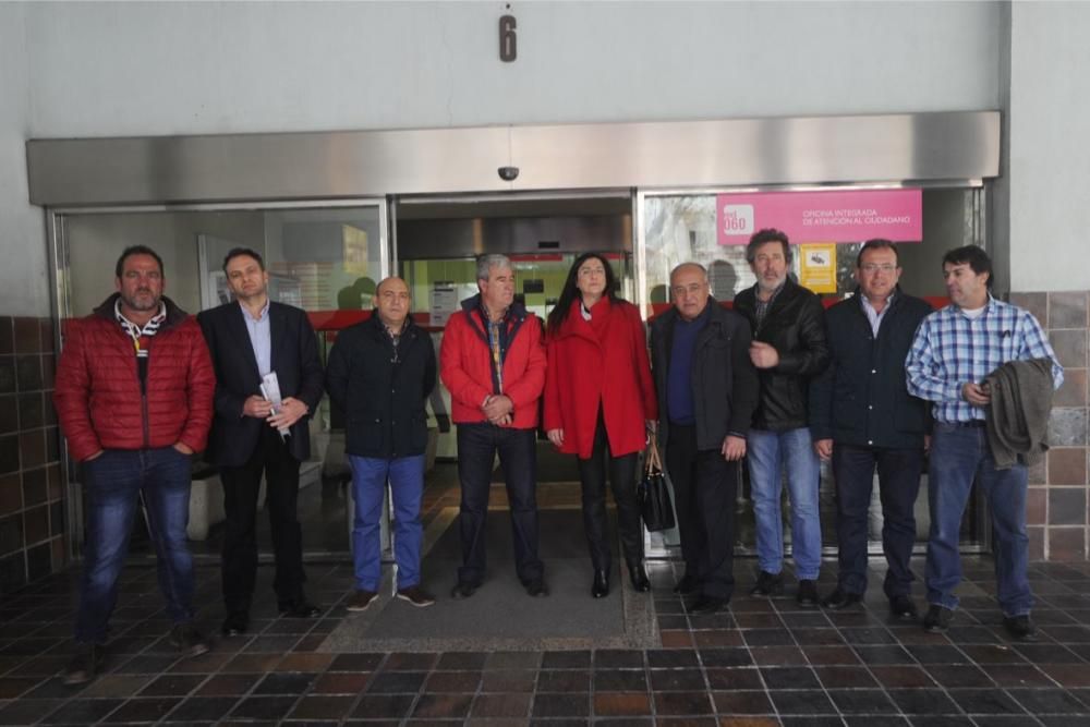 Manifestación en Murcia de los agricultores