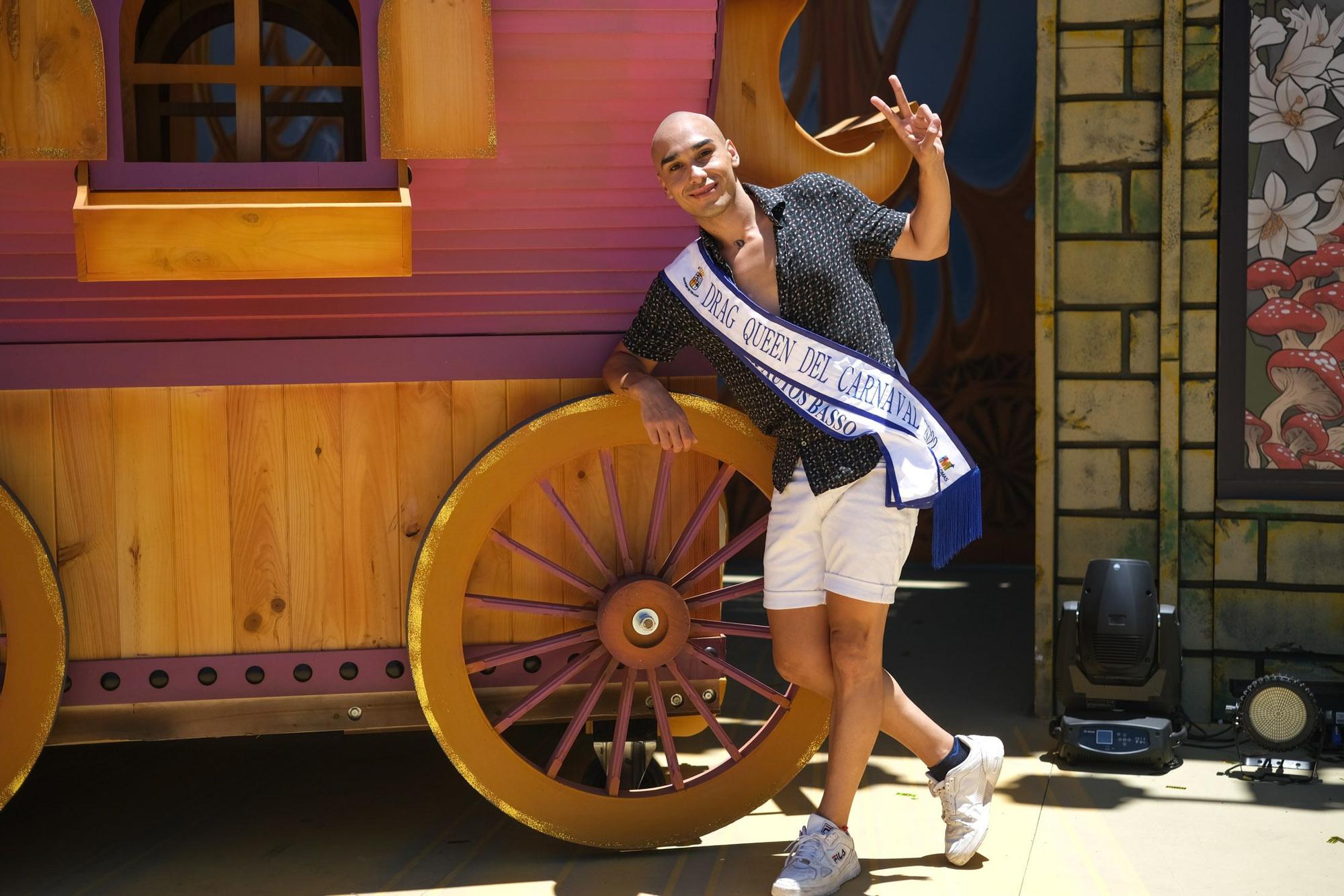 Llomar Miranda González, Drag Ármek, en el escenario del Carnaval de Maspalomas.