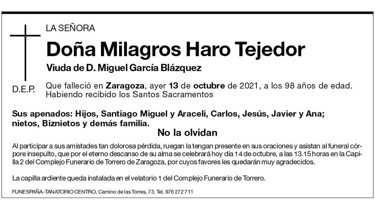 Milagros Haro Tejedor