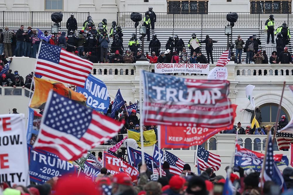 Imágenes del asalto al Capitolio por simpatizantes de Trump