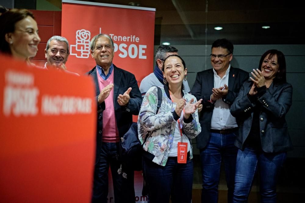 El PSOE celebra en Tenerife los resultados del 28A